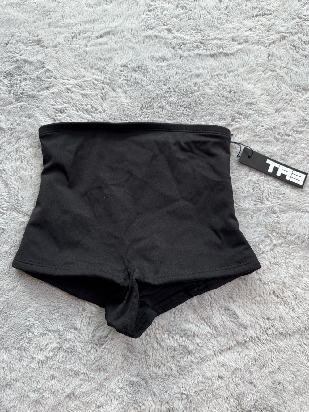 TA3 Boyshortie Swim Bottom High Waist Full Coverage Black XXS